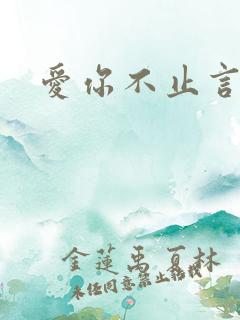 爱你不止言语