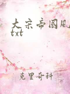 大宋帝国风云录txt