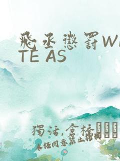 飞丞惩罚WRITE AS