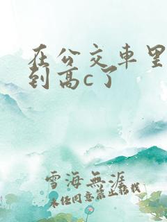 在公交车里c弄到高c了