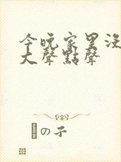 今晚家里没人叫大声点声