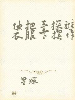 他把手探进我的衣服下摆作文