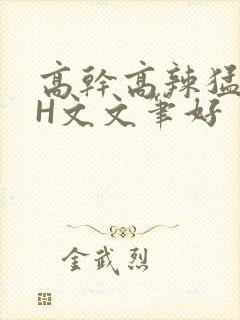 高干高辣猛高辣H文文笔好