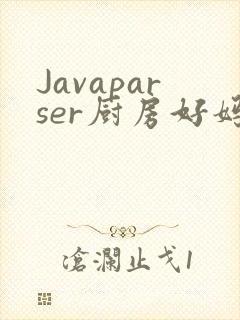 Javaparser厨房好妈妈