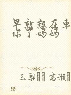 早就想在车里要你了妈妈