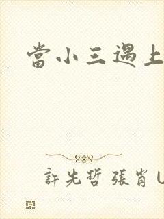 当小三遇上小四