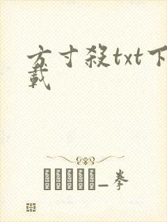 方寸杀txt下载