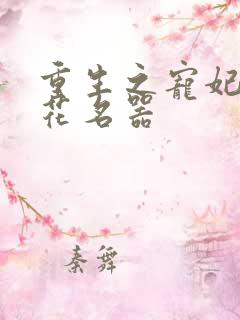 重生之宠妃白莲花名器