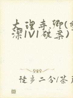 大理寺.卿(双洁1V1破案)