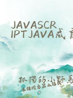 JAVASCRIPTJAVA成熟亲子