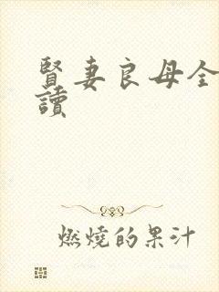 贤妻良母全文阅读