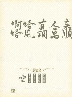 啊哈有人来了啊哈风调禹顺