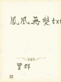 凤凰无双txt
