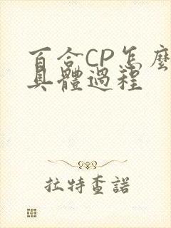 百合CP怎么搞具体过程