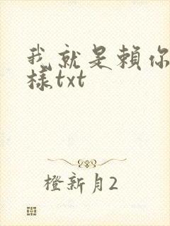 我就是赖你 怎样txt