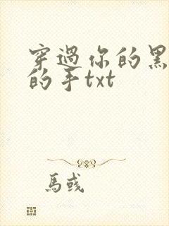 穿过你的黑发我的手txt