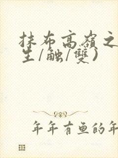 抹布高岭之花(生/触/双)