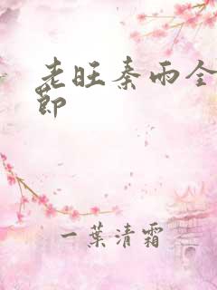 老旺秦雨全部章节