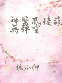 神医凰后苏小暖无弹窗
