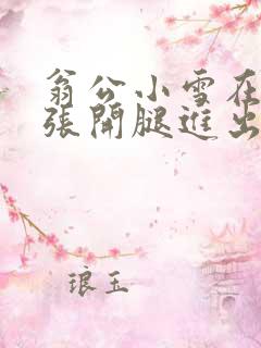 翁公小雪在厨房张开腿进出