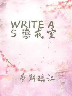 WRITE AS 惩戒室