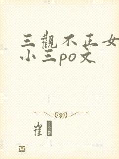 三观不正女主是小三po文