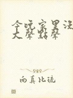 今晚家里没人叫大声点声