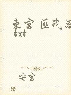 东宫 匪我思存 txt