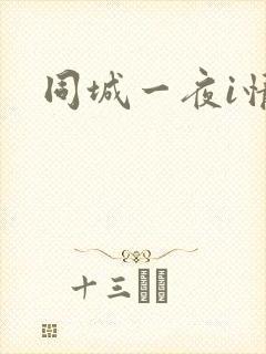 同城一夜i情
