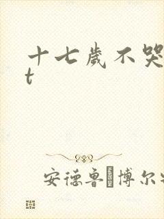 十七岁不哭txt