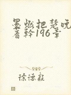 墨燃把楚晚宁按着干196章