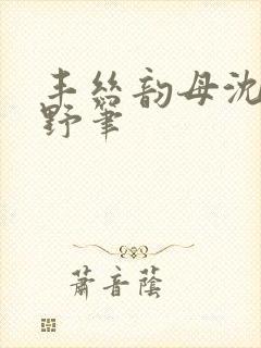 丰丝韵母沈蓉书野笔