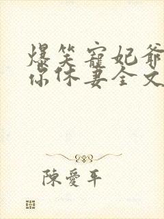 爆笑宠妃爷我等你休妻全文免费阅读