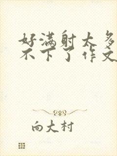 好满射太多了装不下了作文