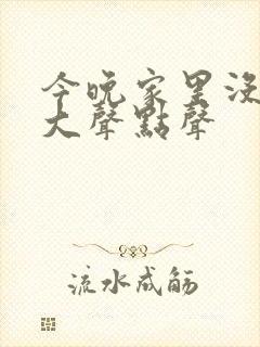 今晚家里没人叫大声点声