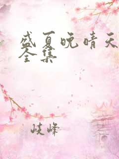 盛夏晚晴天小说全集