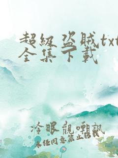 超级盗贼txt全集下载