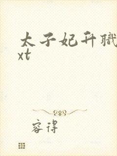 太子妃升职记txt