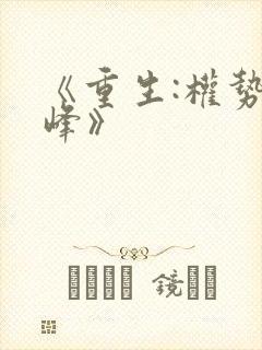 《重生:权势巅峰》