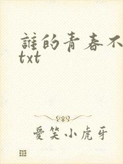 谁的青春不迷茫txt