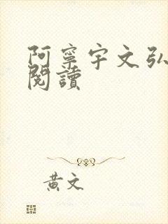 阿宁宇文弘免费阅读