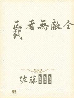 正者无敌全集下载