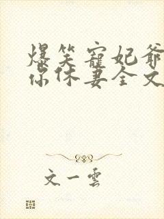 爆笑宠妃爷我等你休妻全文免费阅读