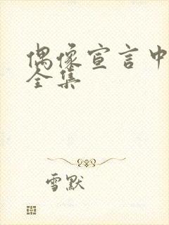 偶像宣言中文版全集