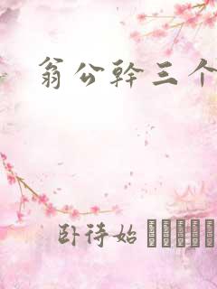 翁公干三个熄妇