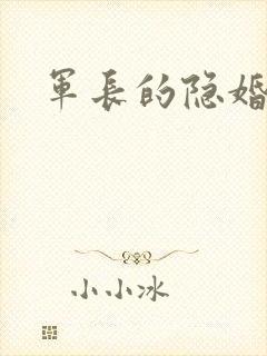 军长的隐婚娇妻