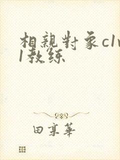 相亲对象c1v1教练