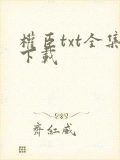 权臣txt全集下载