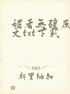 媚者无疆原著原文txt下载