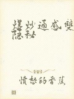 爆炒通感双胞胎隐秘